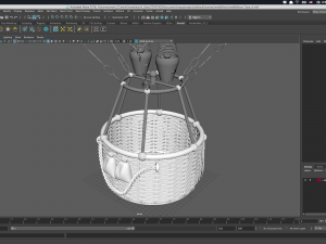 hot air balloon model 3Dモデル