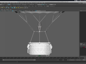 hot air balloon model 3Dモデル