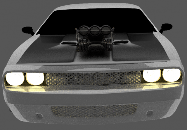 dodge challenger 3D Модель .c4d .max .obj .3ds .fbx .stl .blend 