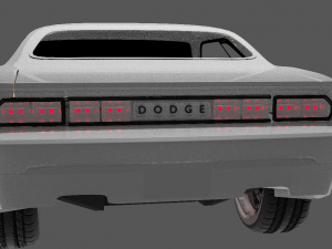 dodge challenger 3D Модель