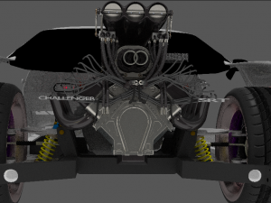 dodge challenger 3D Модель