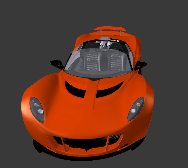 hennessey venom gt 3D Model .c4d .max .obj .3ds .fbx .stl .blend 