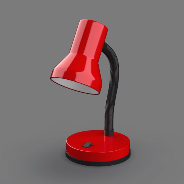 desktop lamp 01 3D Модель .c4d .max .obj .3ds .fbx .stl .blend 