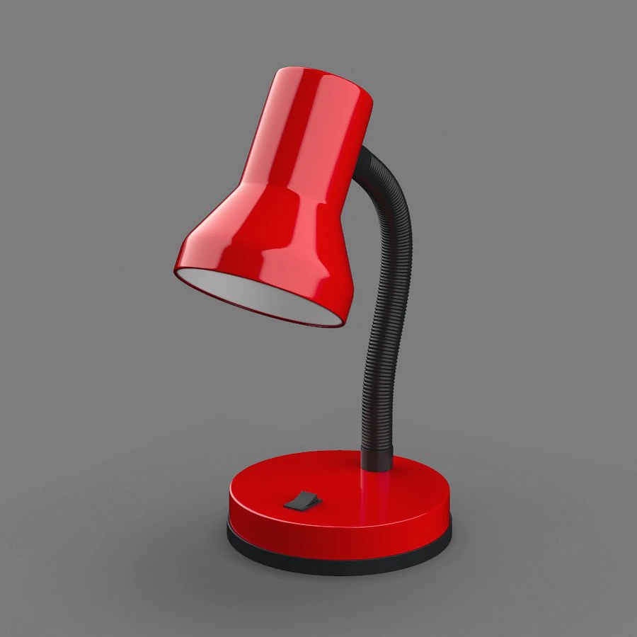 desktop lamp 01 3D Model .c4d .max .obj .3ds .fbx .stl .blend