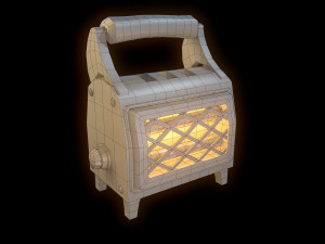 heater 01 low-poly pbr Modèle 3D