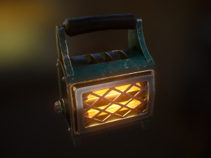 heater 01 low-poly pbr Modèle 3D