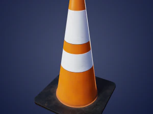 traffic cones game asset multi-pack 3D Model