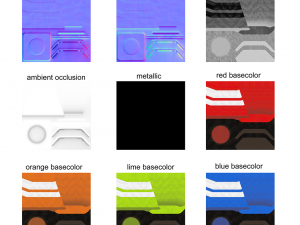 traffic cones game asset multi-pack Model 3D