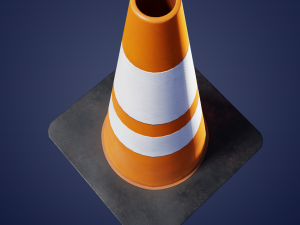 traffic cones game asset multi-pack Model 3D