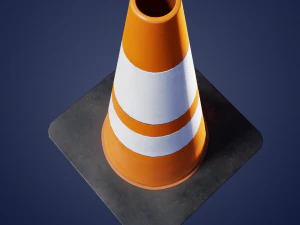 traffic cones game asset multi-pack 3D Model