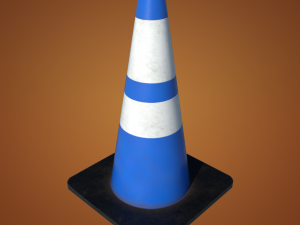 traffic cones game asset multi-pack Model 3D