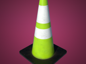 traffic cones game asset multi-pack Model 3D
