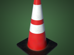 traffic cones game asset multi-pack Model 3D