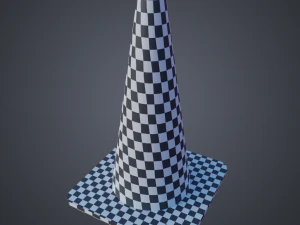 traffic cones game asset multi-pack 3D Model