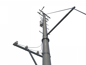 low poly telephone pole Model 3D