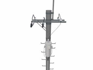 low poly telephone pole Model 3D