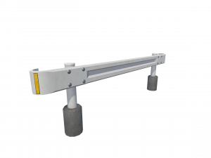 low poly guardrail 4m 2m 1m 3D Model
