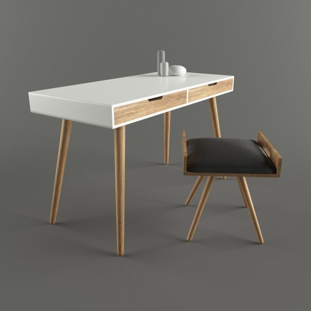 table and chair Modelo 3D .c4d .max .obj .3ds .fbx .stl .blend 