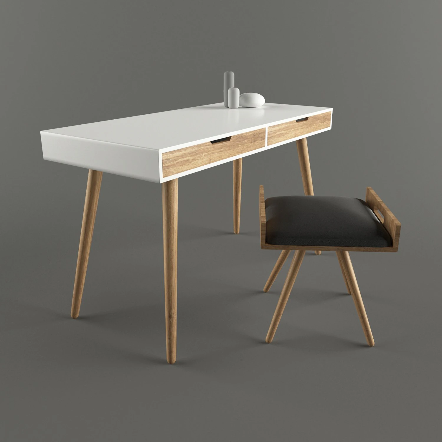 table and chair 3D Model .c4d .max .obj .3ds .fbx .stl .blend 