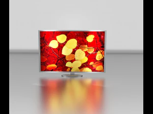 televisi layar datar Model 3D