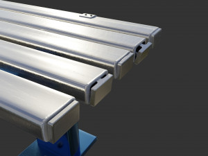 bench clean metal 3D Model