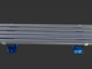 bench clean metal 3D Model