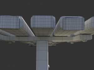 bench clean metal 3D Model