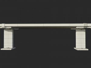 bench worn metal 3D मॉडल