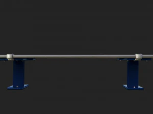 bench clean and rusted metal 3D Model