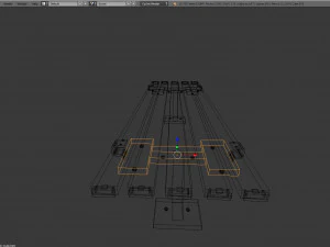 bench clean and rusted metal 3D Model