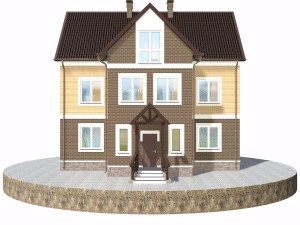 residential house bp-1 Modèle 3D