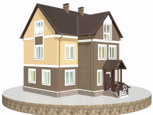 residential house bp-1 Modèle 3D