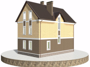residential house bp-1 Modèle 3D