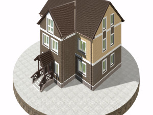 residential house bp-1 Modèle 3D