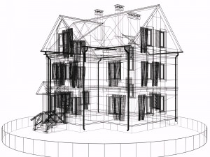residential house bp-1 Modèle 3D