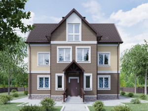 residential house bp-1 Modèle 3D