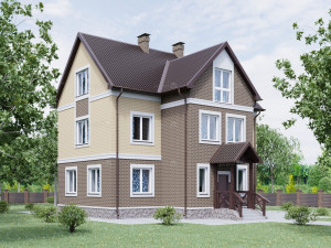 residential house bp-1 Modèle 3D