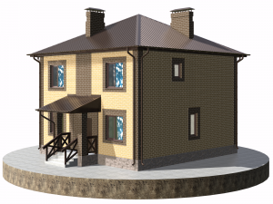 residential house bp-2 3D 模型