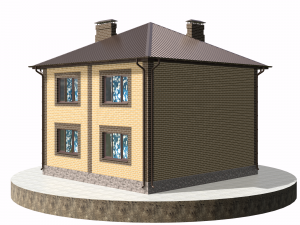 residential house bp-2 3D 模型