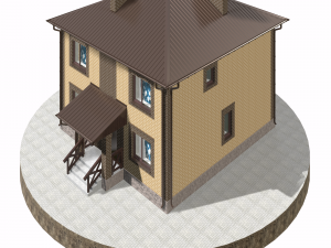 residential house bp-2 3D 模型