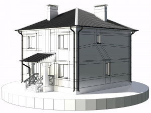 residential house bp-2 3D 模型