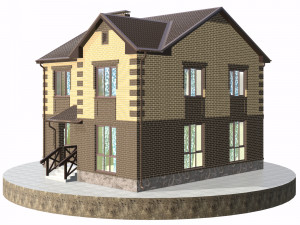 residential house bp-3 3D Model