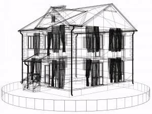 residential house bp-3 3D Model