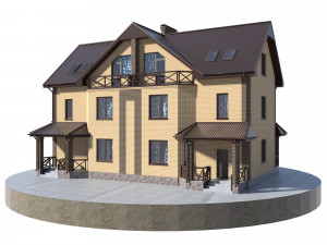 residential townhouse bp-4 3D 모델