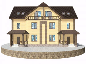 residential townhouse bp-4 3D Model