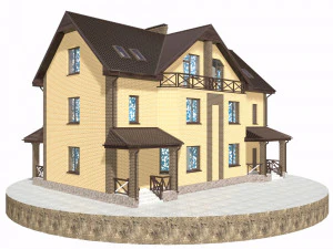 residential townhouse bp-4 3D Model
