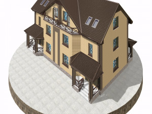 residential townhouse bp-4 Model 3D