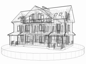 residential townhouse bp-4 3D Model