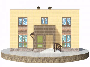 residential house bp-5 3D Model