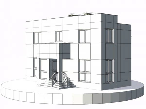 residential house bp-5 3D Model